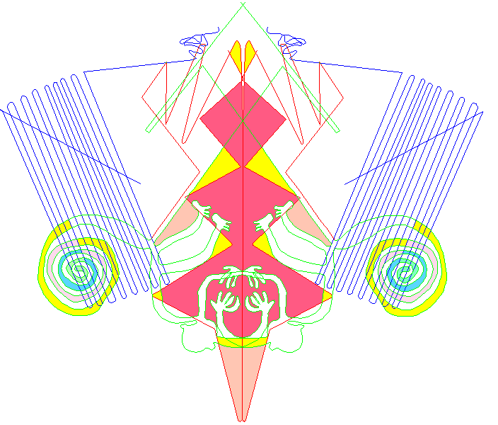 mirror the monkey upside down across the X-tree
central axis